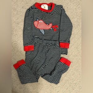 Striped Set with Airplane Design